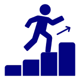 Progress and growth symbol