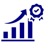 Increasing graph and quality symbol